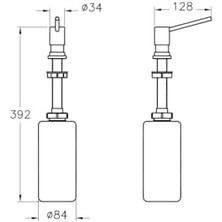 A44285 Sıvı Sabunluk Krom
