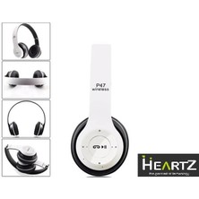 Kablosuz Katlanabilir Kulak Üstü Beyaz Solo Kulaklık Wireless