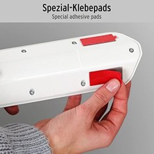 Estilo Köşe Priz Çubuğu - 4'lü Yüksek Kaliteli Paslanmaz Çelik Yüzeyli, 2 Schuko ve 2 Euro Priz, USB Şarj Fonksiyonlu, Gümüş/beyaz