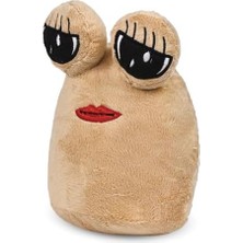 Pelüş Oyuncak Ayıcık Poe,kahverengi Ayı,peluş Doldurulabilir Oyuncak Pou,uzaylı Pelüş Oyuncak,evcil Hayvanım Pou (Kahve Kirpikli)