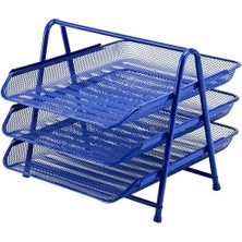 3'lü Evrak Rafı Seti Lacivert