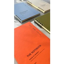 Spiralli 80 Yaprak Çizgisiz A5 Defter, Not Defteri, Okul Defteri, 4 Farklı Renk Seçeneği (03 Olive Green)