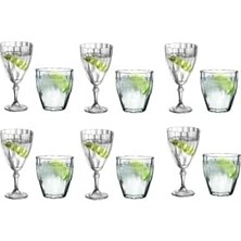 Su Bardak Seti Kadehli Su Bardağı Takımı 12 Parça