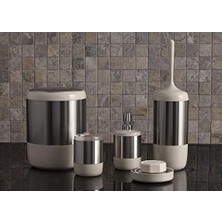 Trading M-SAS04-09 Lima Xl 5 Parça Banyo Takımı Seti Bej