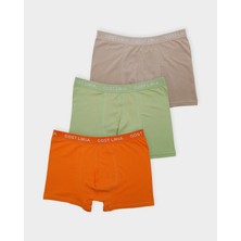 GOST LİRİA -Nature Erkek Boxer – 3’lü Paket Çok Renkli