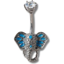 Osha Aksesuar Fil Motifli Göbek Piercing