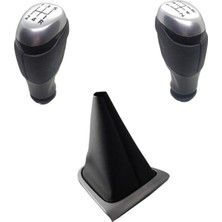 Renault Clio 4 ( Manuel  ) Için Vites Körük Seti Gri Çerçeveli