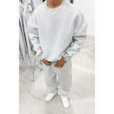 Gri Melanj Cozy Basic Oversize Sweat