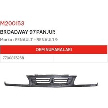 Ölmez Oto Yedek Parça Panjur Ön R9 97 Ym