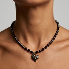 THEIA GemWorks Alun — Oniks & Hematit Kolye