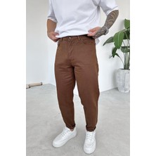 Kahverengi Basic Premium Regular Pantolon