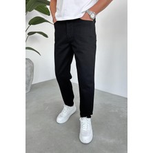 Siyah Basic Regular Pantolon
