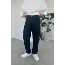 Siyah Basic Regular Pantolon