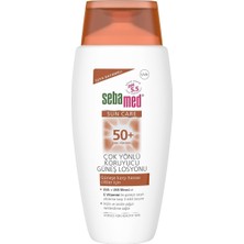 Evyora Store Sebamed Çok Yönlü Güneş Losyonu 150 ml SPF 50+ UVA/UVB Filtresi ve E Vitamini ile Hassas Ciltler İçin Koruma