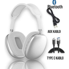 Mobixom P9 Air Pro Max Kablosuz 5.0 Mikrofonlu Sd Kart Girişli Aux Kablolu Bluetooth Kulaklık