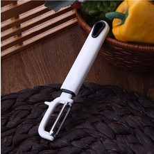 Zuzu Made Paslanmaz Çelik Beyaz Düz Meyve Sebze Yan Soyacak Soyucu