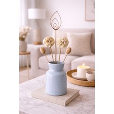 B'Clara Home Tropikal Naturel Krem Karışık Bitki Vazo Çiçeği