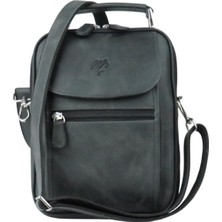 MÇ Deri Erkek El ve Omuz Askılı Premium Crazy Deri Çanta %100 Hakiki Dana Derisinden