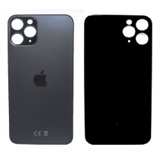 Genos Iphone 11 Pro Uyumlu Arka Cam Kapak Siyah (Space Gray) Renk