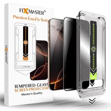 17 Pro Max ile Uyumlu Hayalet (Privacy) Temperli Cam, Easy Fix Kolay Kurulum Serisi Yüksek Kaliteli Ekran Koruyucu