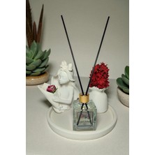 Besagu Home Dekoratif 5 Parça Vazo Seti - Vazo, Oda Kokusu, Kibritlik, Yuvarlak Tepsi, Kubbeli Mumluk