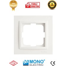 YTE Beyaz Tekli Çerçeve 1 Adet Mono Despina