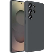 Zore Galaxy S25 Ultra Kılıf Kamera Korumalı Kartlık Hazneli Asma Vitra Kapak - Gri