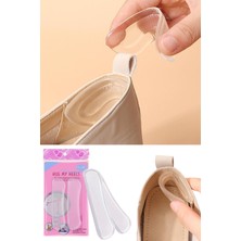 Privo Ayakkabı Vurma Önleyici Silikon Topuk Koruyucu 2’li Şeffaf Jel Topuk Yastığı & Nasır Önleyici Ped