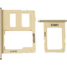Genos Samsung Galaxy J610 J6 Plus Uyumlu Hafıza Kart + Sim Demiri (Sim Çekmecesi) (Gold) (SN809380)