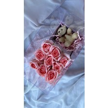 Zb Flowers Sevgiliye Hediye Doğum Günü Çiçeği Doğum Günü Hediyesi Kutuda Gül Yapay Çiçek