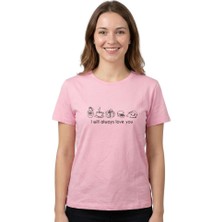 Will Always Love You Enfield&co Kadın T-Shirt I Pembe
