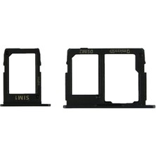 Genos Samsung Galaxy G610 J7 Prime Uyumlu Hafıza Kart + Sim Demiri (Sim Çekmecesi) (Siyah) (SN809213)