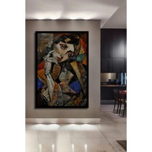 Petmudo AVM  Kadın Portresi Yağlı Boya Görünümlü Ahşap Antre,salon,ofis,mutfak Tablo Çerçeve Görünümlü