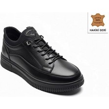 Cem Pekşen Gepetto 501 Siyah Erkek Günlük Deri Comfort Casual Ayakkabı