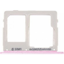 Genos Samsung Galaxy C7010 C7 Pro Uyumlu Hafıza Kart + Sim Demiri (Sim Çekmecesi) (Pembe) (SN809200)