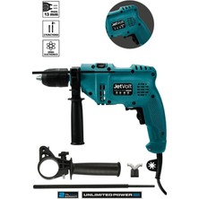 Jetvolt 500W Darbeli Metal Şanzıman 13MM Elektrikli Matkap - Yeşil