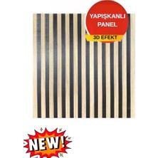 Renkli Duvarlar Pratik Yapışkanlı Kahverengi Akustik Esnek Lambiri 68cmx68cm Ofis Salon Ev Duvar Paneli Kağıdı NW190