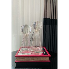 Gilli Store 2'li Dekoratif Aksesuarlar Metal Ayaklı Küre Set