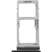 Genos Samsung Galaxy S10 Plus Uyumlu Hafıza Kart + Sim Demiri (Sim Çekmecesi) (Siyah) (SN809556)