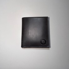 Hakiki Deri Erkek Cüzdan Gri Orta Boy