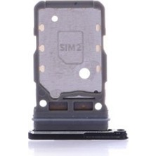 Genos Samsung Galaxy S21 Plus Uyumlu Hafıza Kart + Sim Demiri (Sim Çekmecesi) (Siyah) (SN809586)