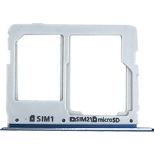 Genos Samsung Galaxy C5010 C5 Pro Uyumlu Hafıza Kart + Sim Demiri (Sim Çekmecesi) (Mavi) (SN809341)