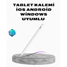 ALFA AKSESUAR 03 Manyetik Dokunmatik Kalem – Bluetooth Gerektirmeyen, Type-C Şarjlı, Ipad ve Android Uyumlu Hassas Stylus