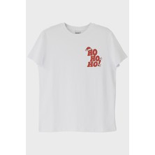 Nuugg Ho Ho Ho Beyaz Tişört