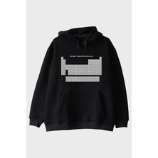 Nuugg Periodic Table Of The Elements Baskılı Siyah Hoodie