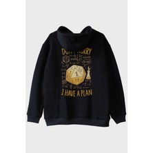 Nuugg Esprili D20 Zar Önlemi: Don't Worry, I Have A Plan Siyah Hoodie