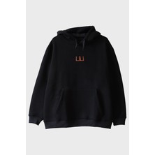 Nuugg Turuncu Uu Logo Nakışlı Hoodie