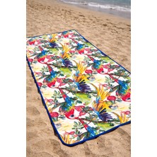 Remsa Katlanabilir Su Geçirmez Plaj Halısı Kamp Bahçe Balkon Matı 01 Tropikal