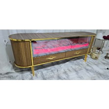 Ecrin Mobilya Çekmeceli Şömineli Tv Ünitesi