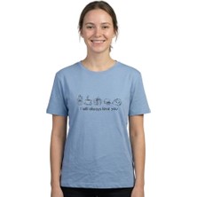 Will Always Love You Enfield&co Kadın T-Shirt I Bebe Mavi